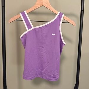 Vintage Nike Purple Asymmetrical Sleeveless Tank Top | M